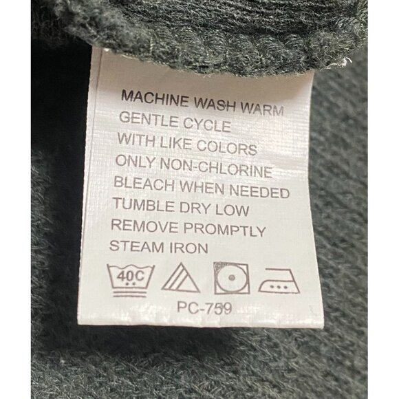 Van Heusen Studio Men's 1/4 Zip Pullover Sweater XXL Green Cotton - Picture 7 of 8